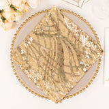 Champagne Wave Sequin Napkins Champagne Wave Sequin Napkins