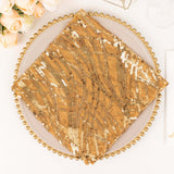 Gold Wave Sequin Napkins Gold Wave Sequin Napkins
