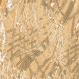 Champagne Embroidered Sequin Mesh Napkins Champagne Embroidered Sequin Mesh Napkins