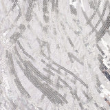 Silver Embroidered Sequin Mesh Napkins Silver Embroidered Sequin Mesh Napkins