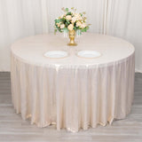 Beige Polyester Tablecloth