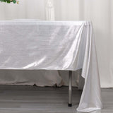 Silver Shimmer Sequin Dots Tablecloth