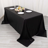 Black Elegant Rectangular Tablecloth Black Elegant Rectangular Tablecloth