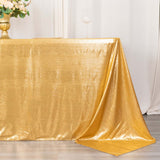 Gold Shimmer Sequin Dots Tablecloth