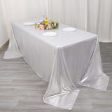 Silver Elegant Rectangular Tablecloth